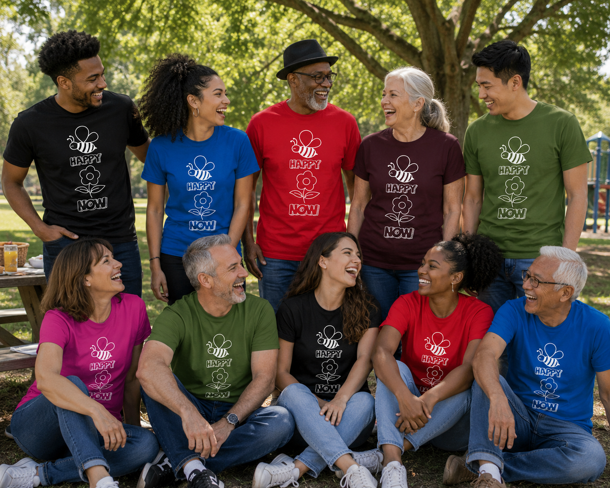Be Happy Now Inspirational Unisex T-Shirt
