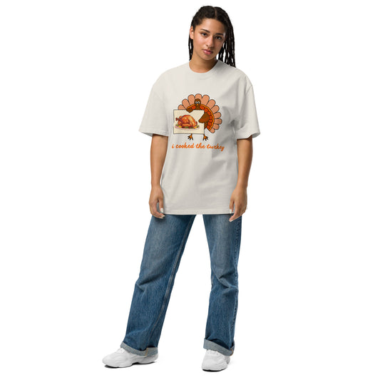 Thanksgiving Oversized Faded T Shirt Unisex