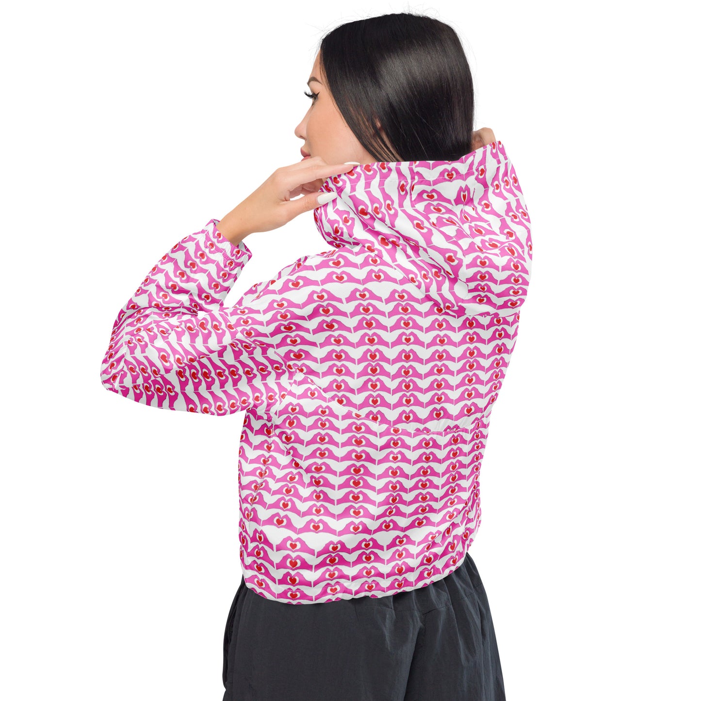 Spread the love Women’s cropped windbreaker