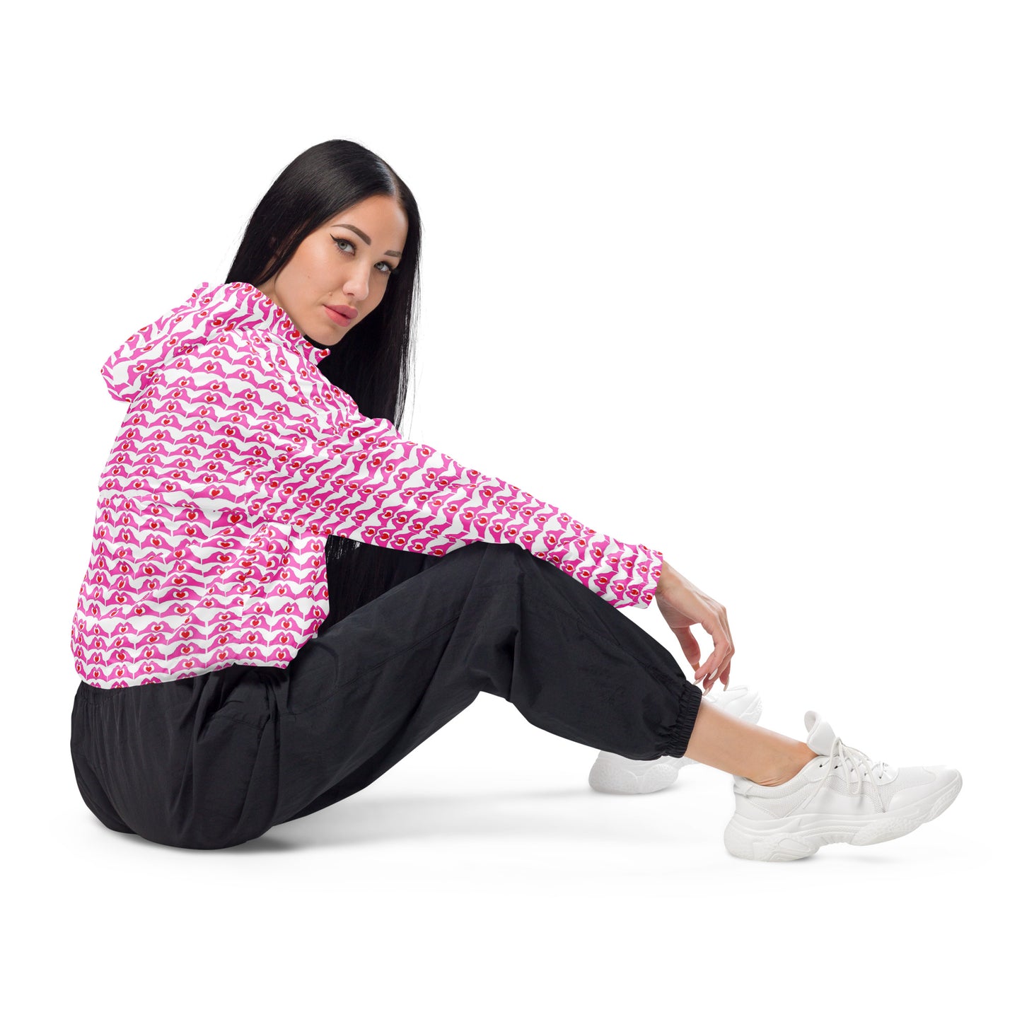Spread the love Women’s cropped windbreaker