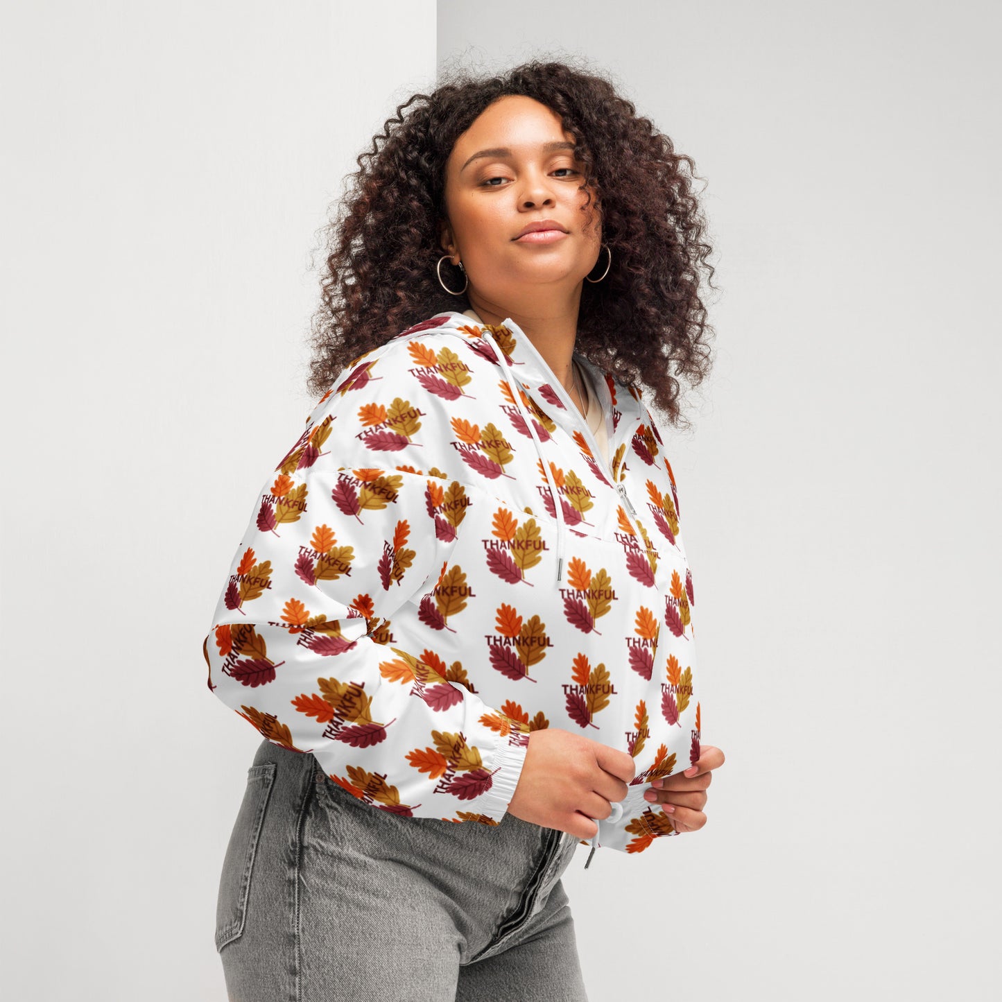 Thanksgiving Women’s cropped windbreaker