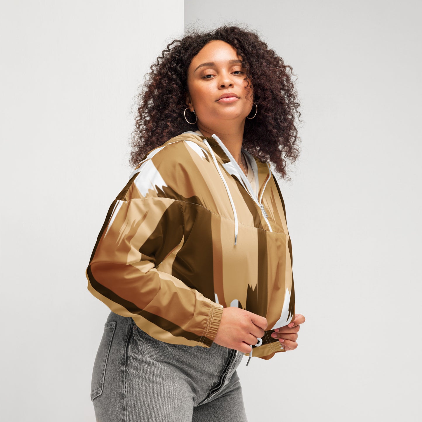 Thanksgiving fall Women’s cropped windbreaker