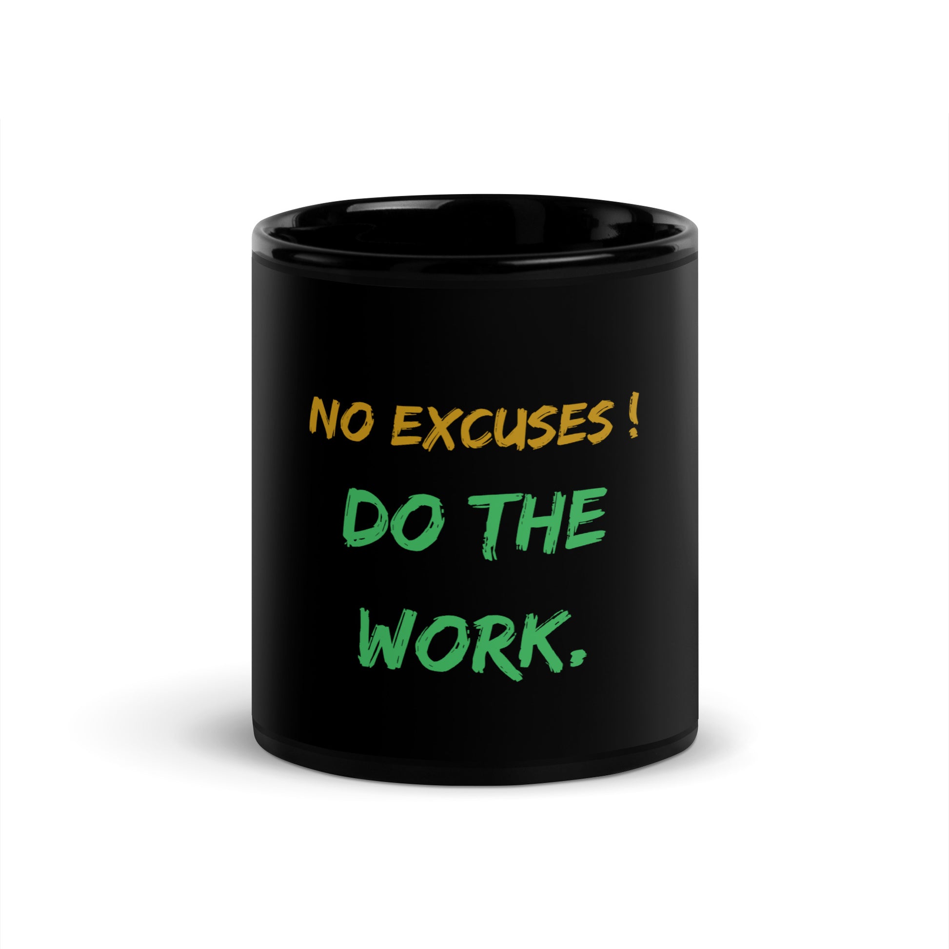 Inspirational Black Glossy Mug