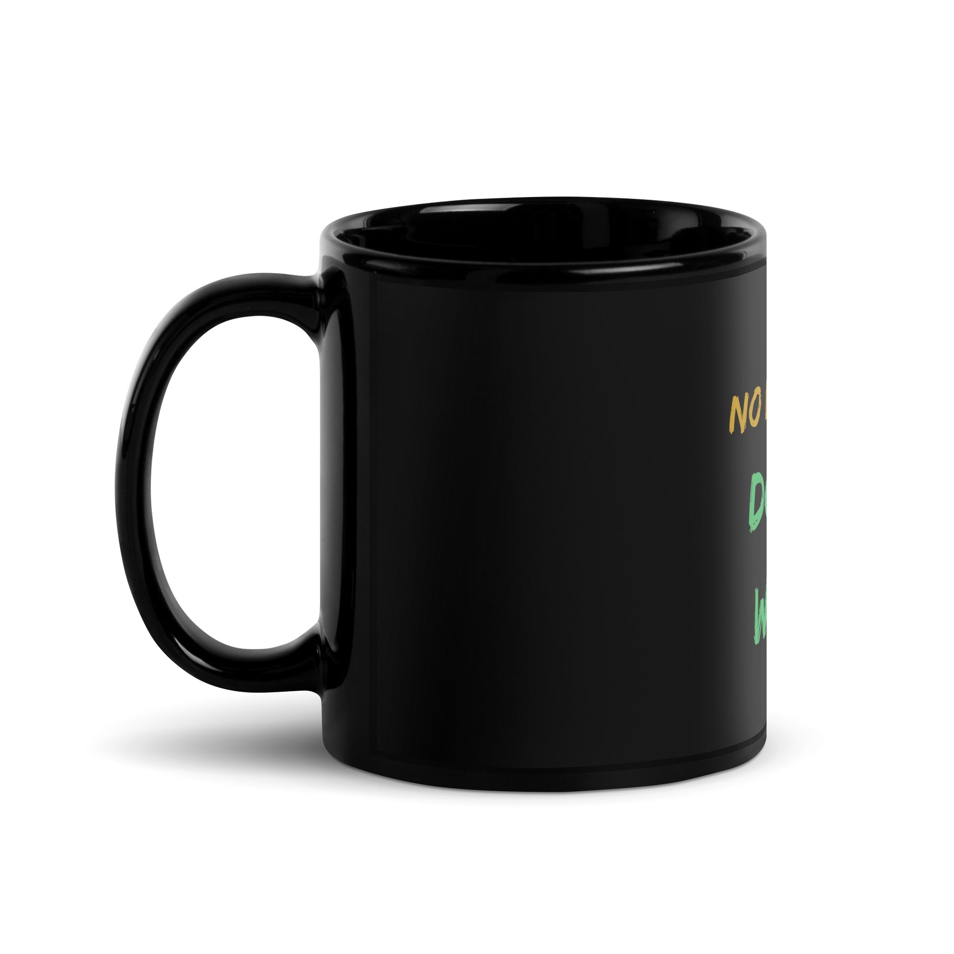 Inspirational Black Glossy Mug