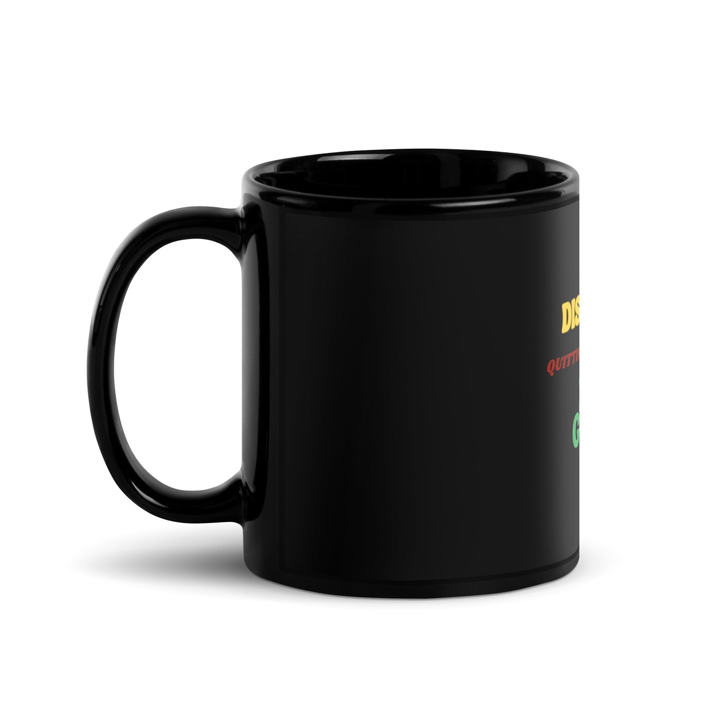 Inspirational Black Glossy Mug