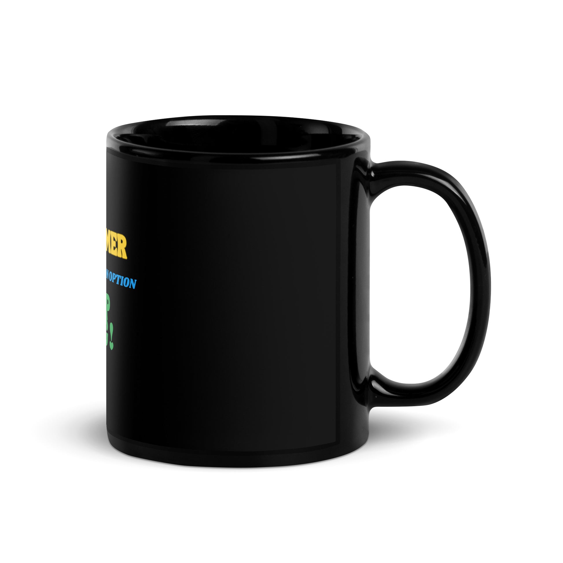 Inspirational Black Glossy Mug