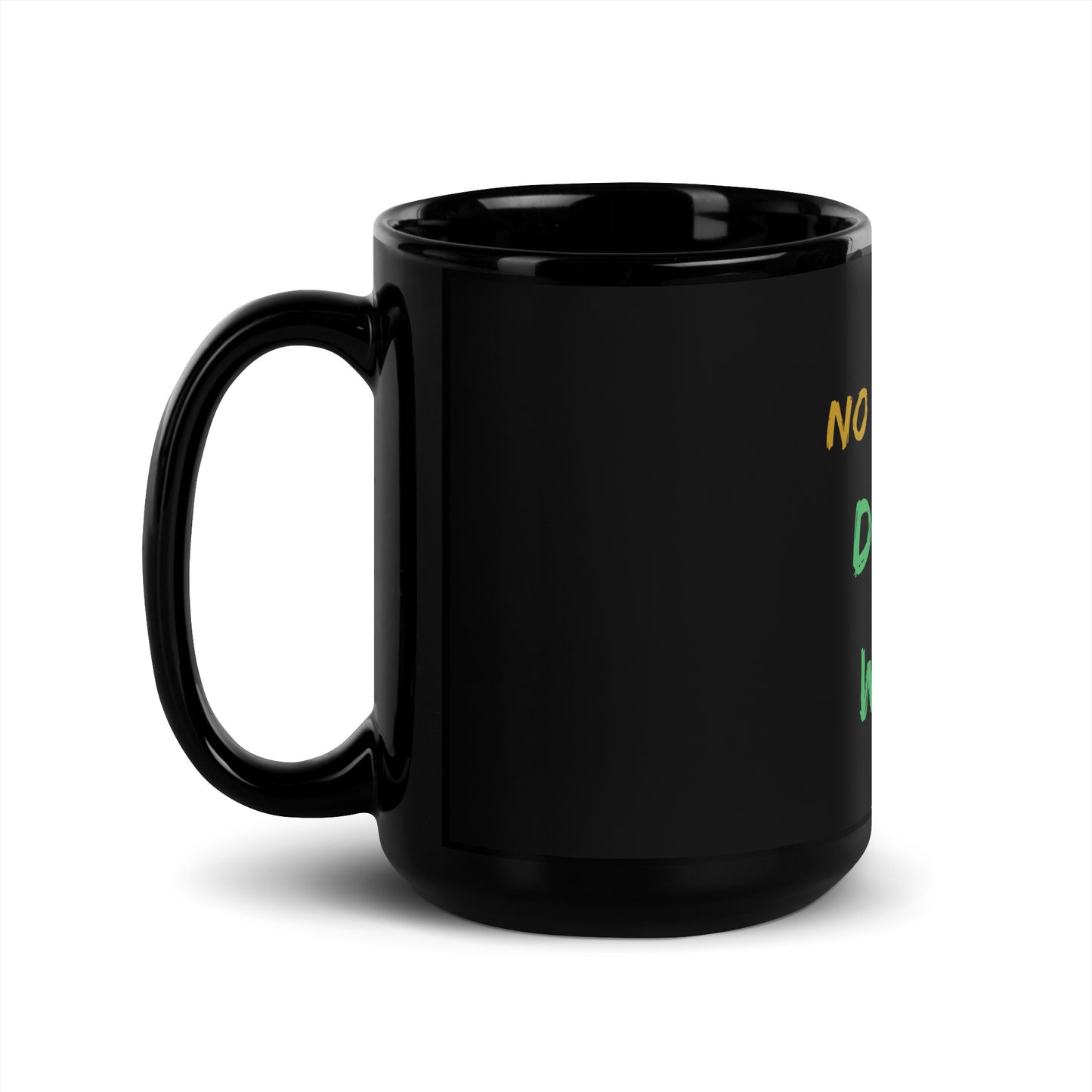 Inspirational Black Glossy Mug
