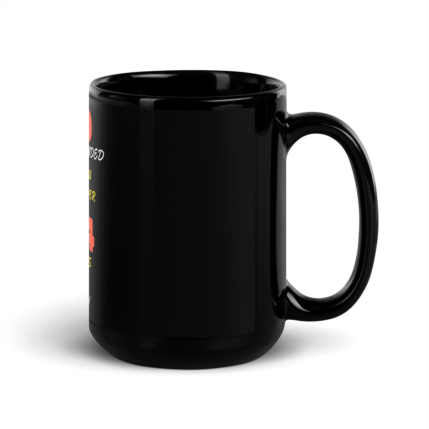 Inspirational Black Glossy Mug