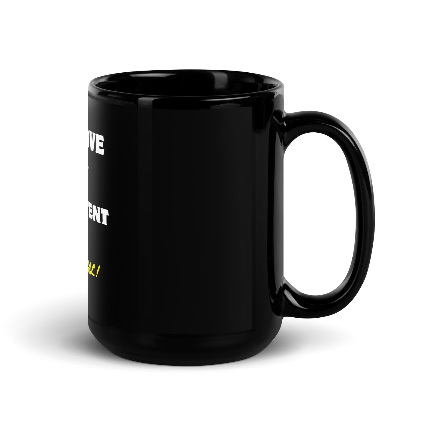 Inspirational Black Glossy Mug