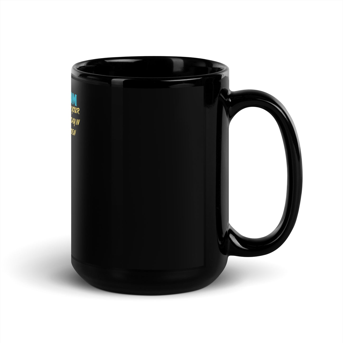 Inspirational Black Glossy Mug