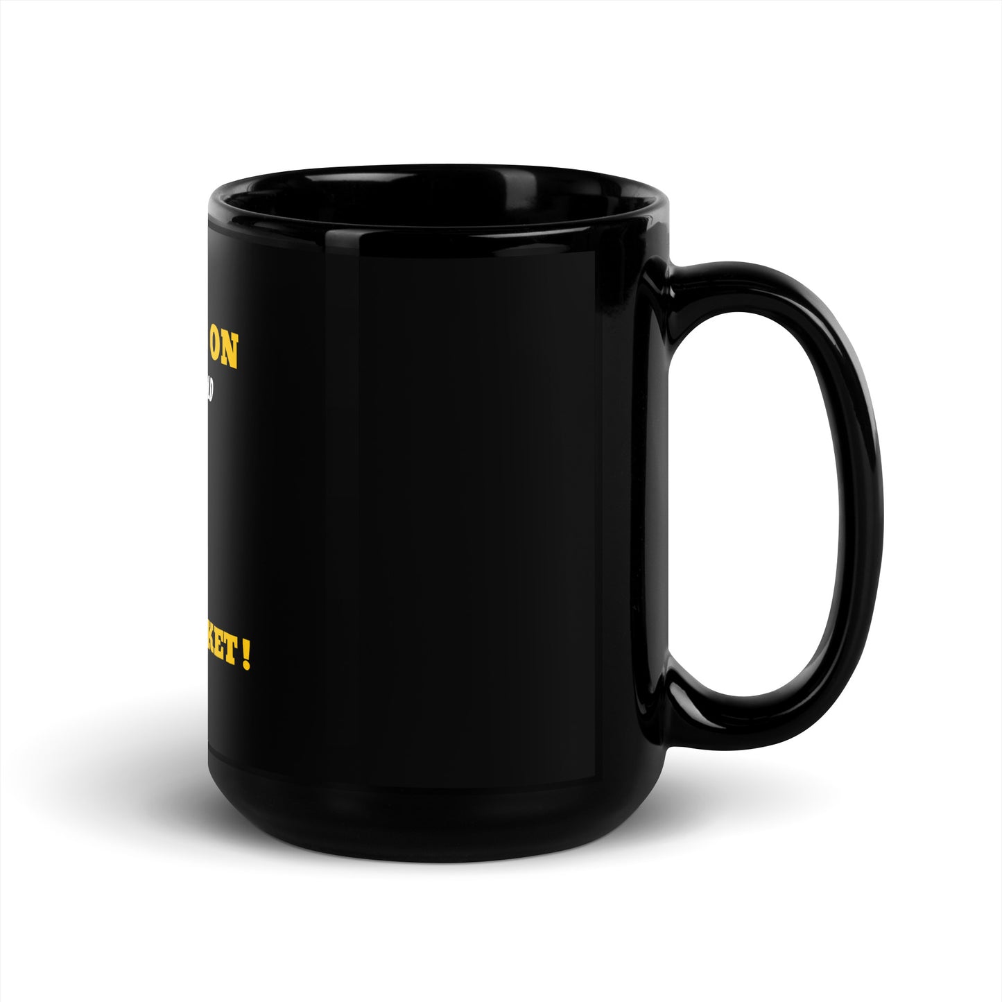 Inspirational Black Glossy Mug