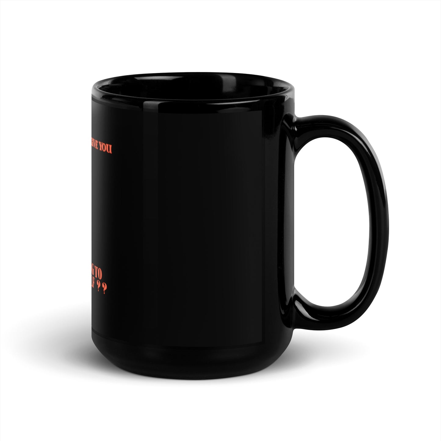 Inspirational Black Glossy Mug