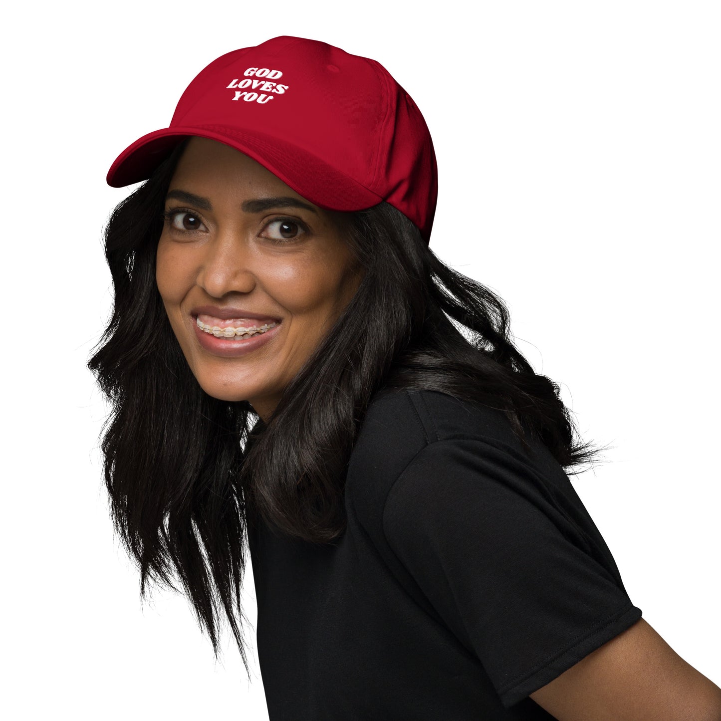 God Loves You Christian Inspirational Dad Hat