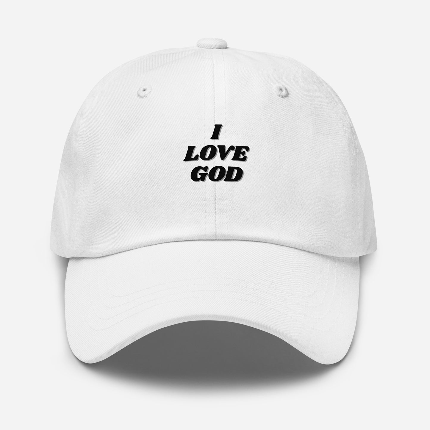 I Love God Christian Inspirational Dad Hat