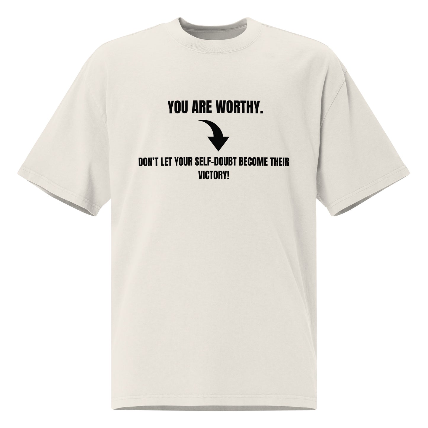 Motivational Oversized Faded T-Shirt Unisex