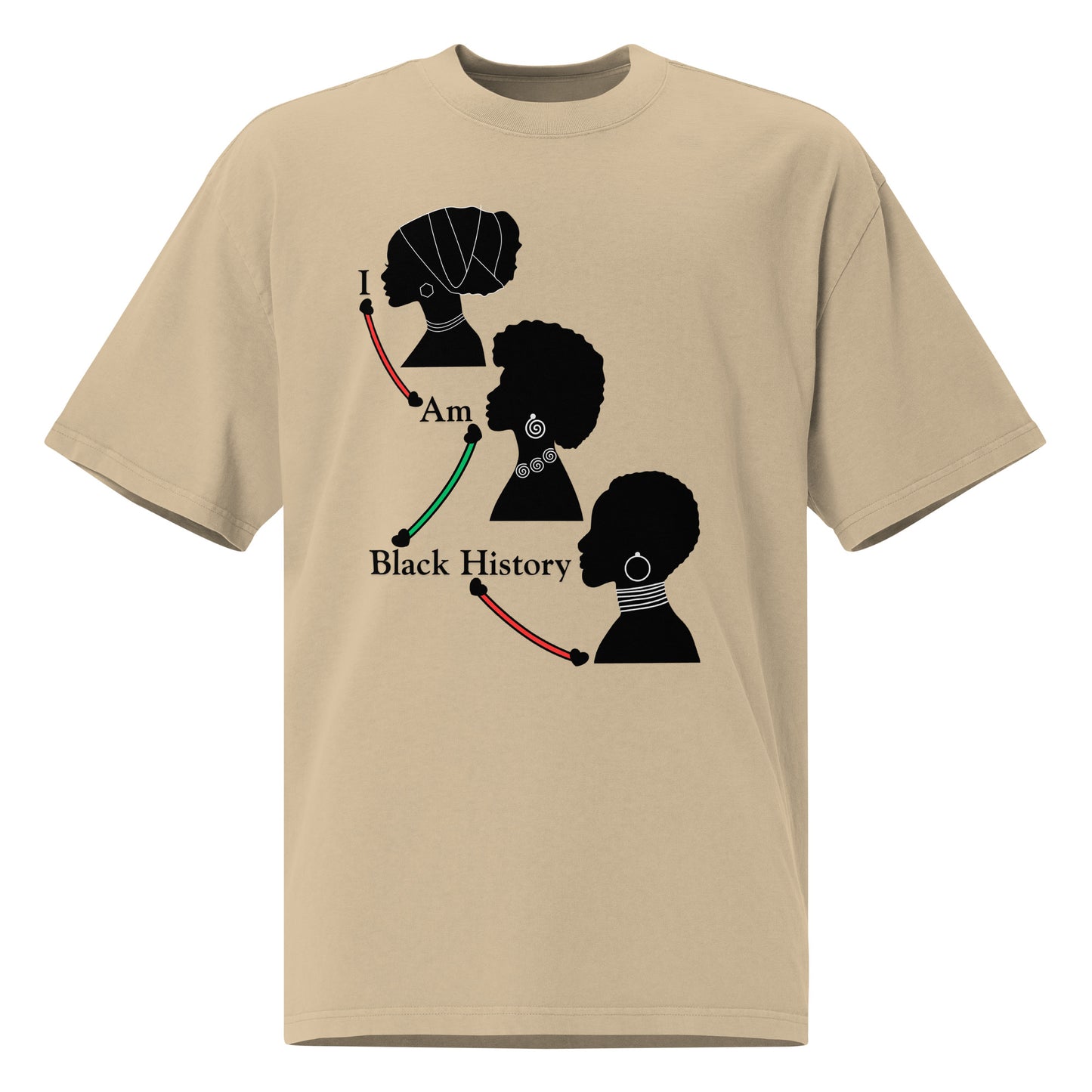 Black History Motivational Oversized Faded T Shirt