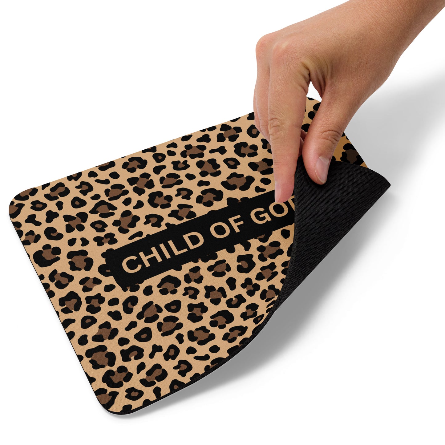 Child Of God Cheetah Print Mouse Pad