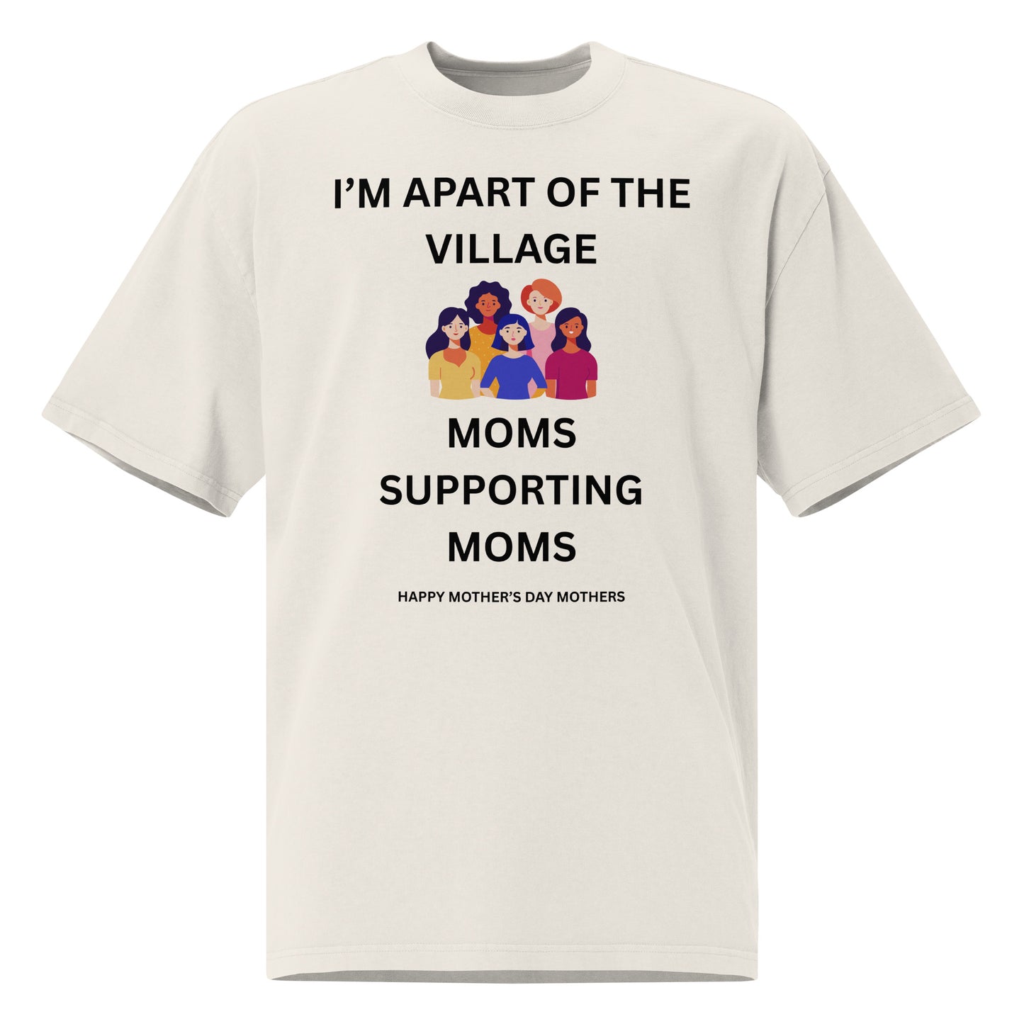 Inspirational Mother's Day Oversized faded T Shirt