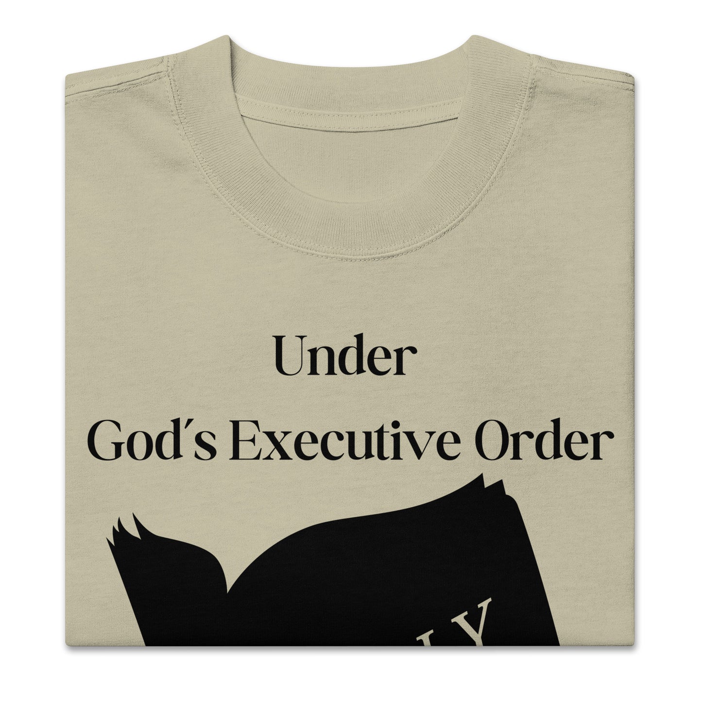 Christian Inspirational Oversized Faded T Shirt Unisex