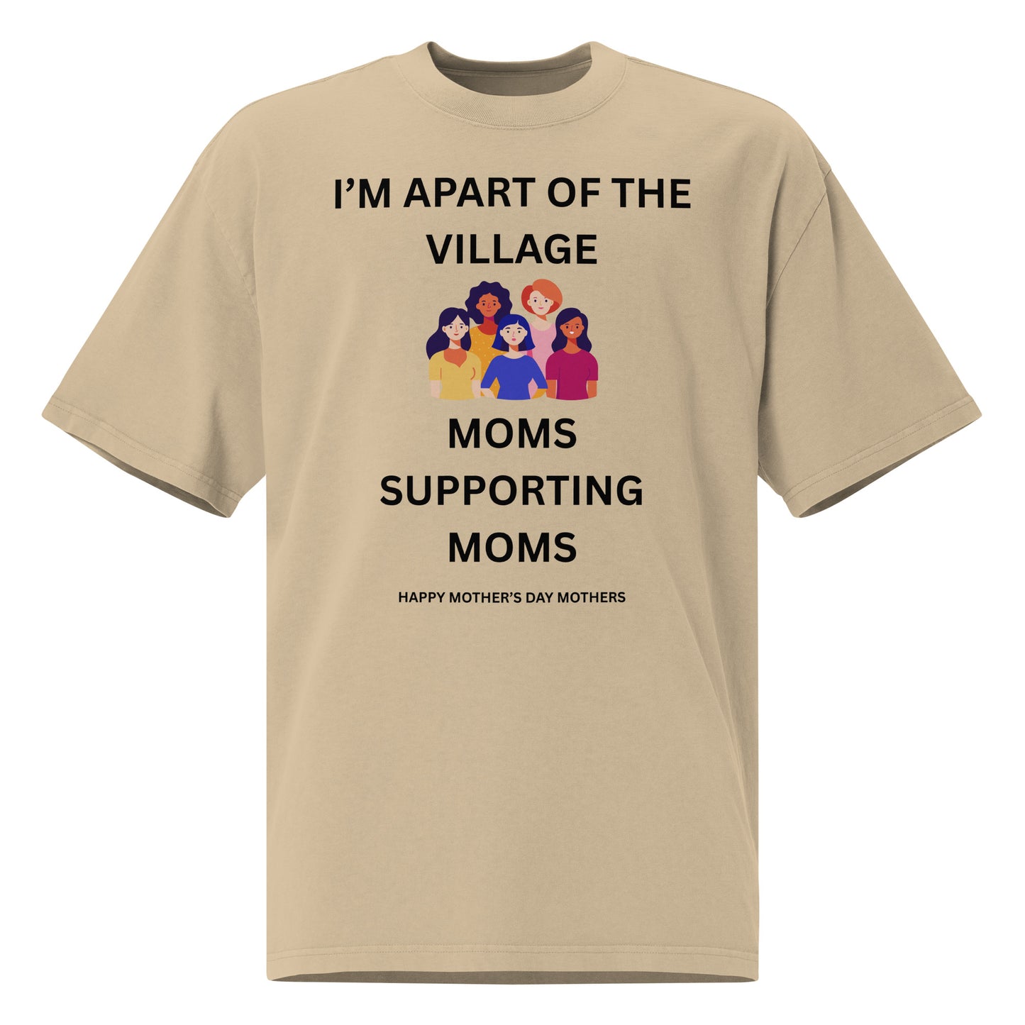 Inspirational Mother's Day Oversized faded T Shirt