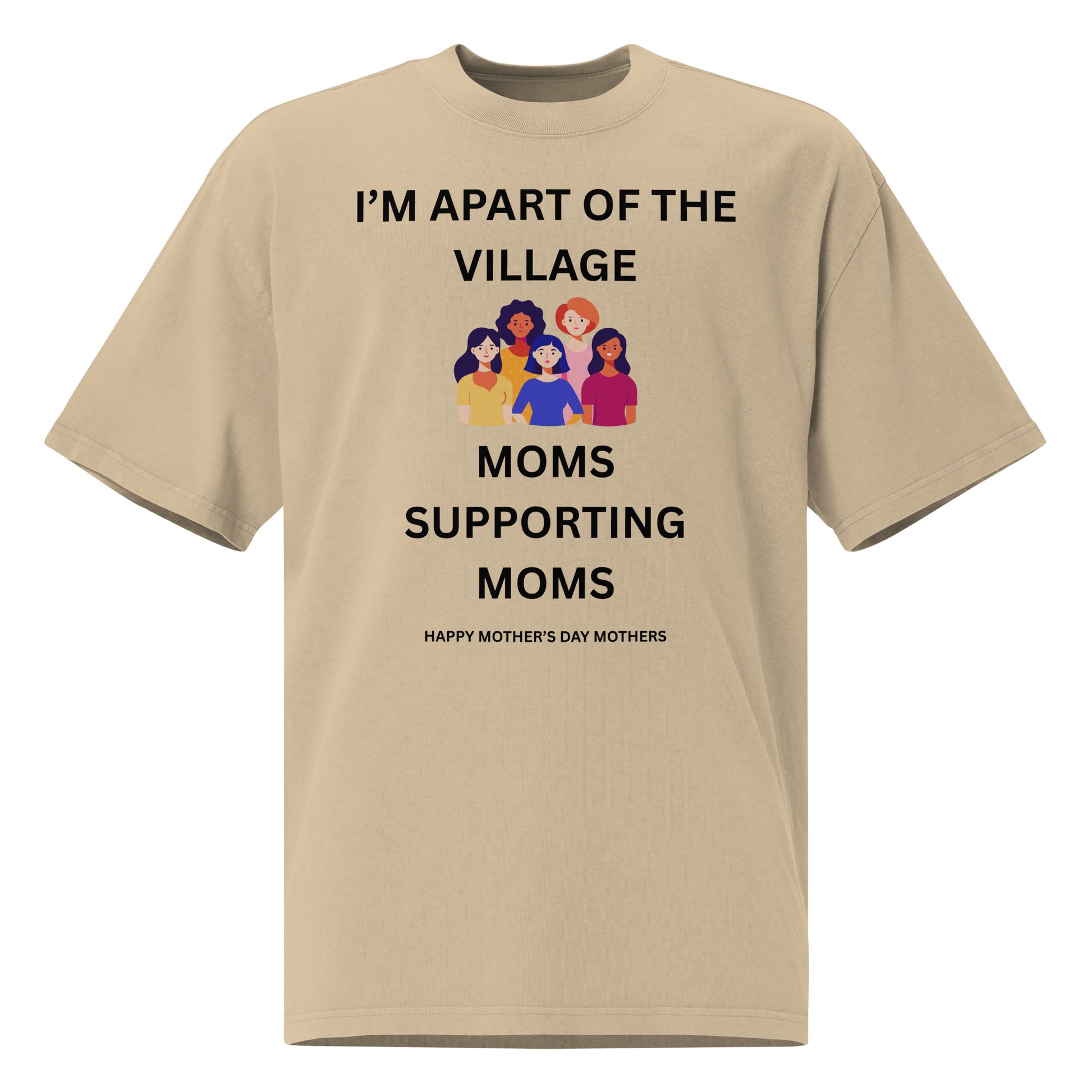 Inspirational Mother's Day Oversized faded T Shirt