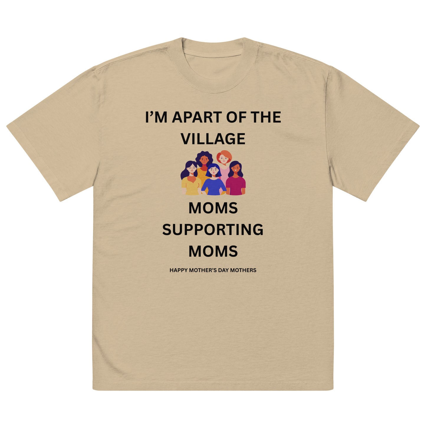 Inspirational Mother's Day Oversized faded T Shirt