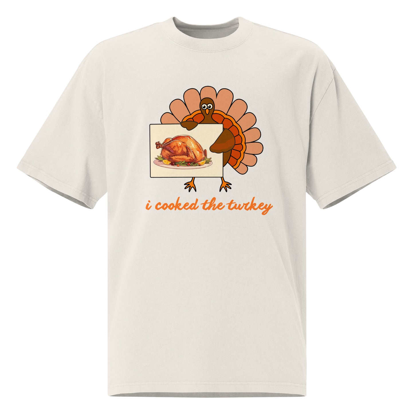 Thanksgiving Oversized Faded T Shirt Unisex