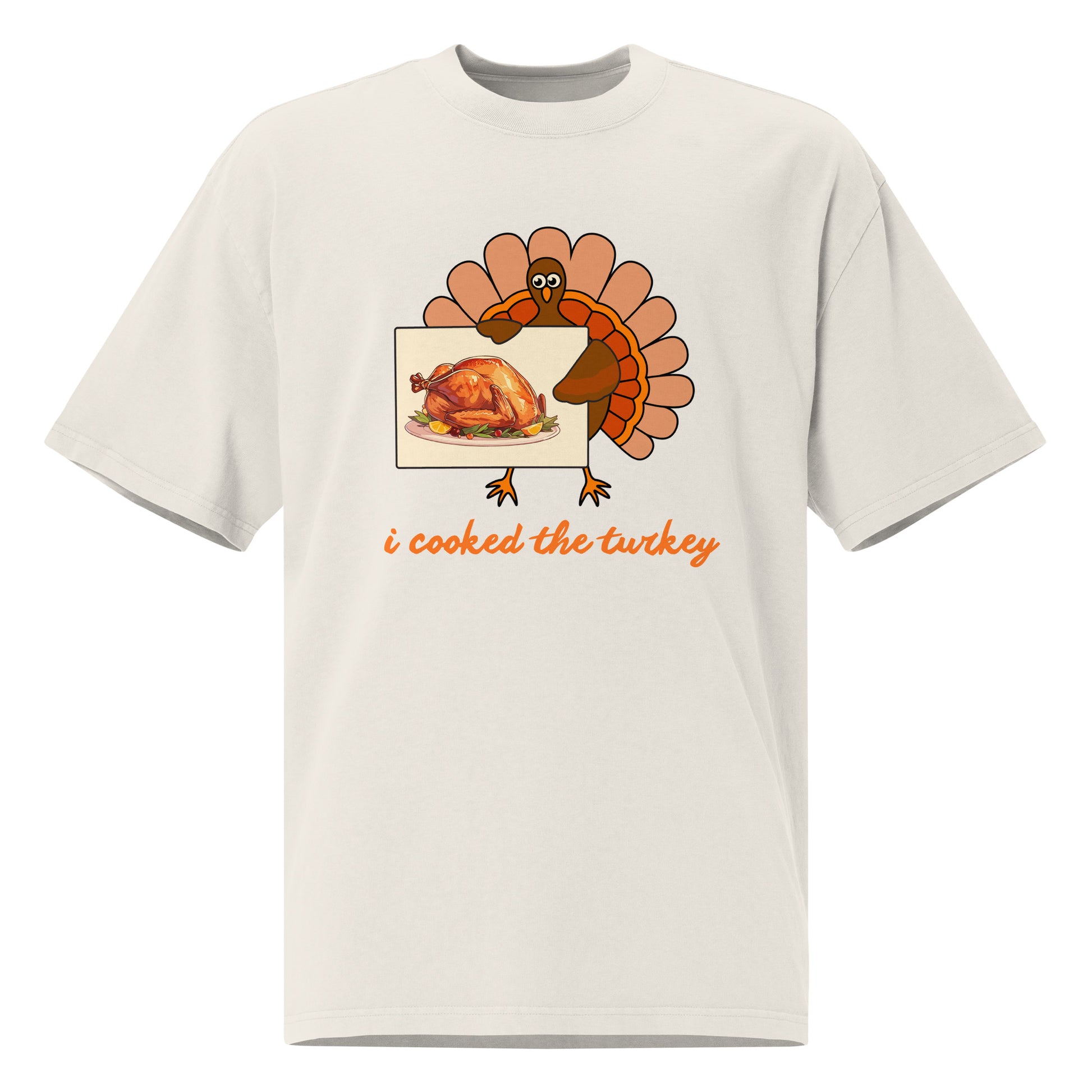 Thanksgiving Oversized Faded T Shirt Unisex