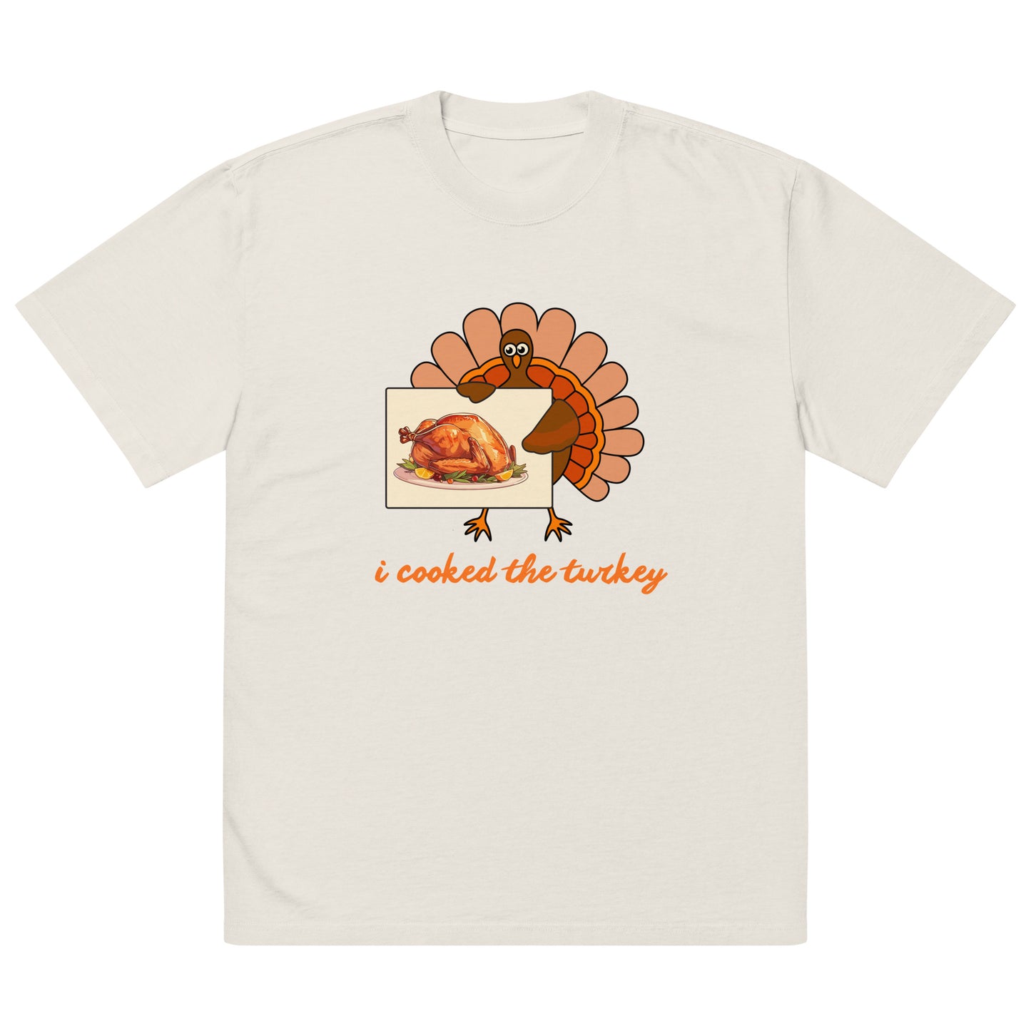 Thanksgiving Oversized Faded T Shirt Unisex