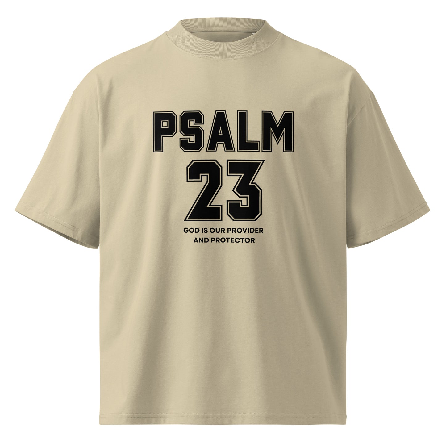 Psalm 23 Christian Inspirational Oversized High Neck T Shirt Unisex