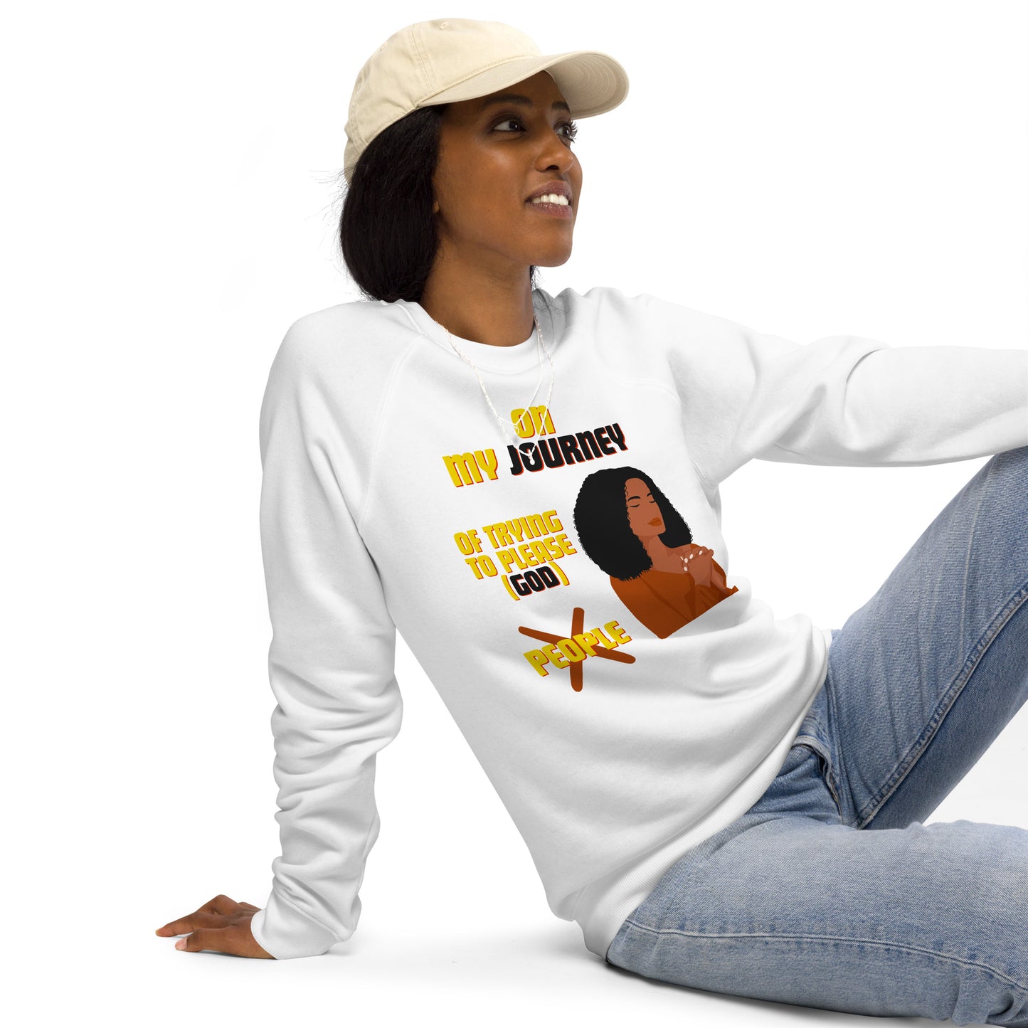 Inspirational organic sweatshirt Unisex