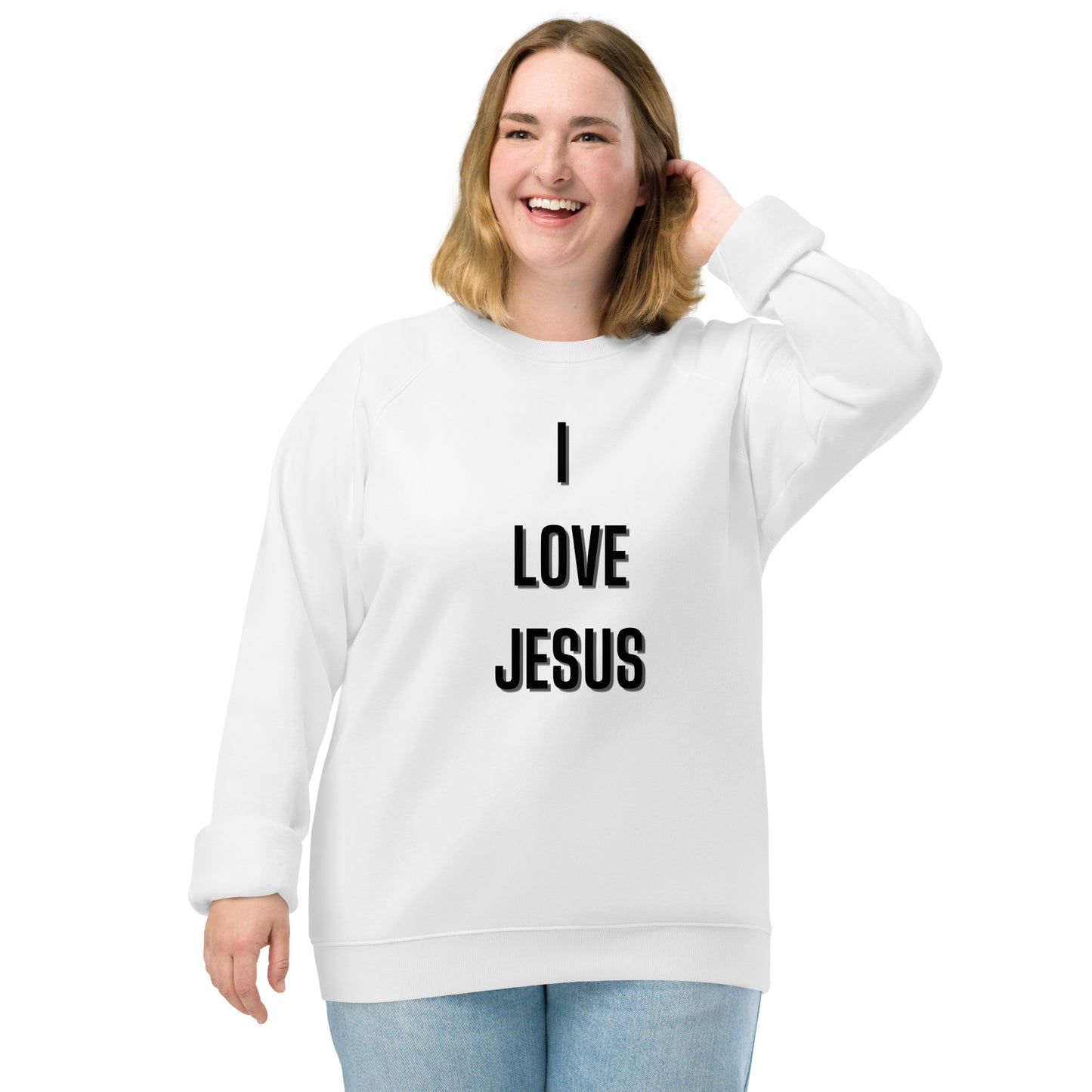 I Love Jesus Christian Inspirational Sweatshirt Unisex