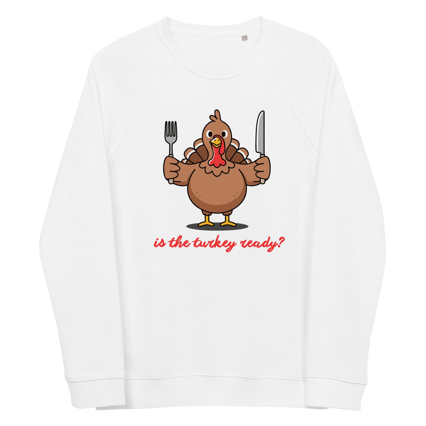 Thanksgiving Holiday Sweatshirt Unisex organic raglan