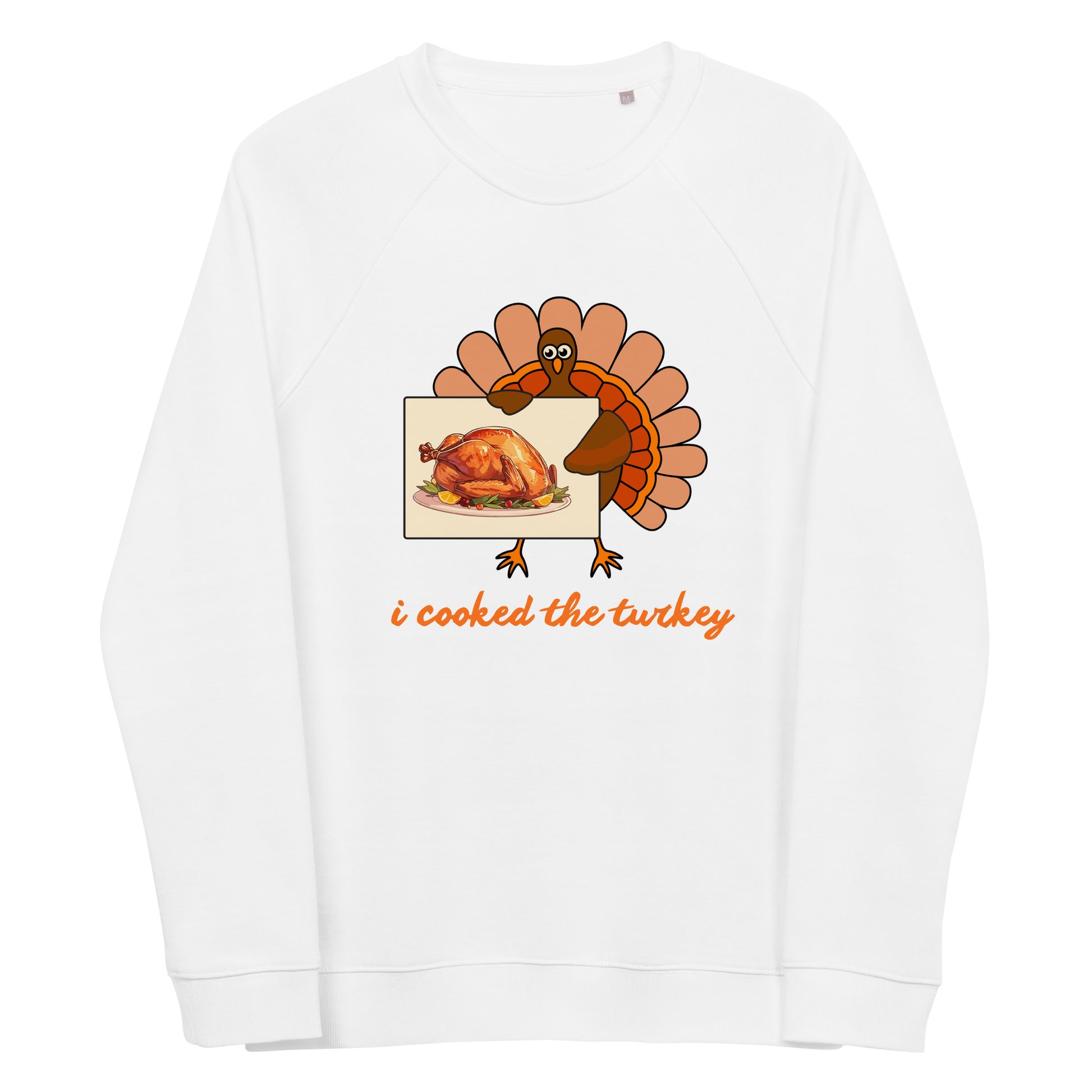 Thanksgiving Holiday Sweatshirt Unisex organic raglan