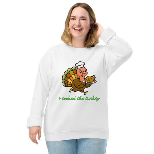 Thanksgiving Holiday Sweatshirt Unisex organic raglan