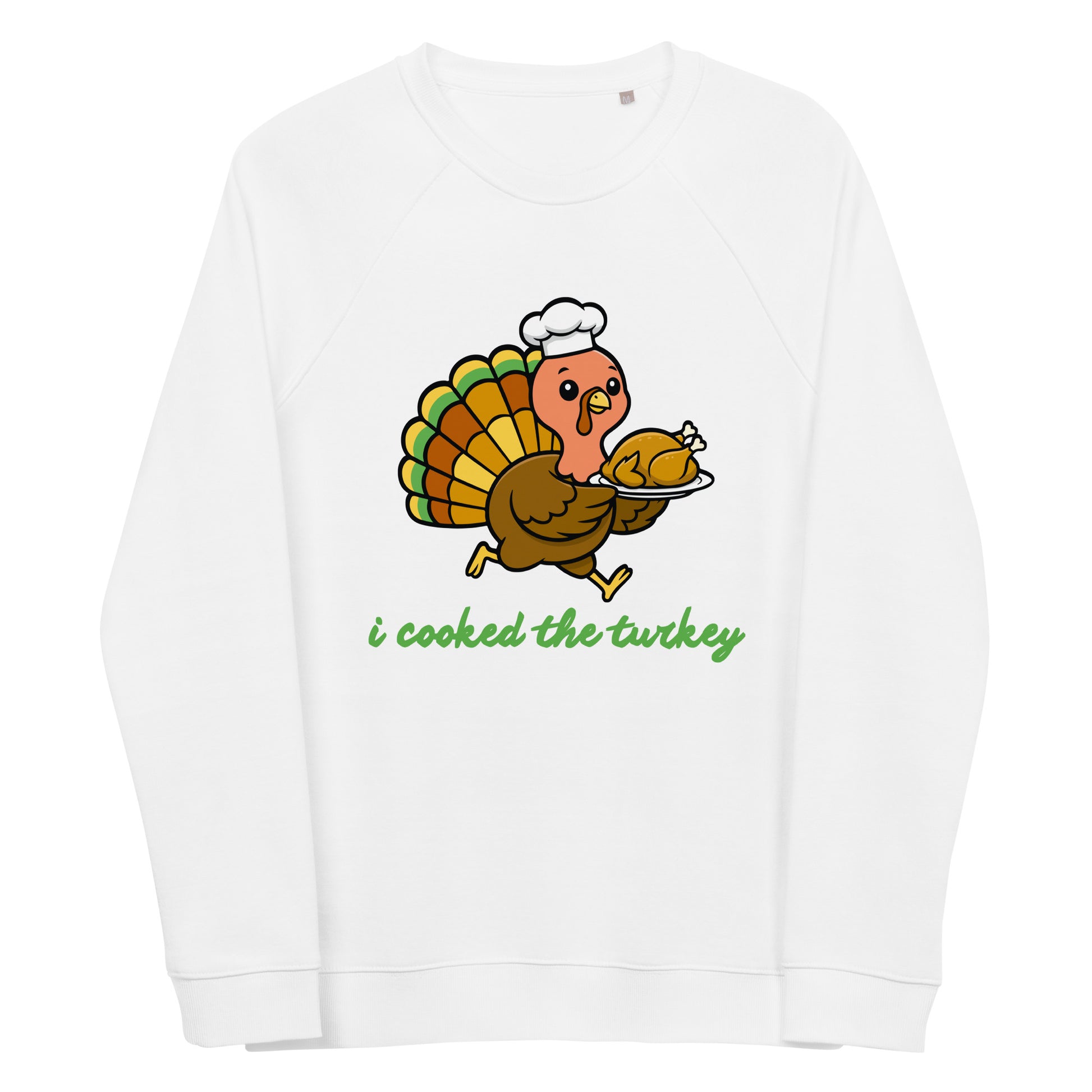 Thanksgiving Holiday Sweatshirt Unisex organic raglan