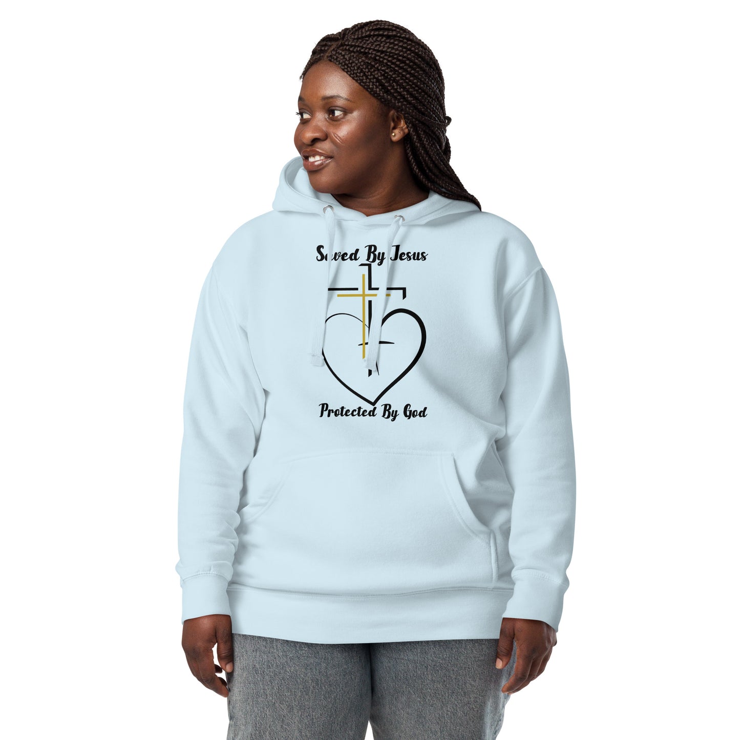 Saved by Jesus Christian Inspirational Hoodie Unisex