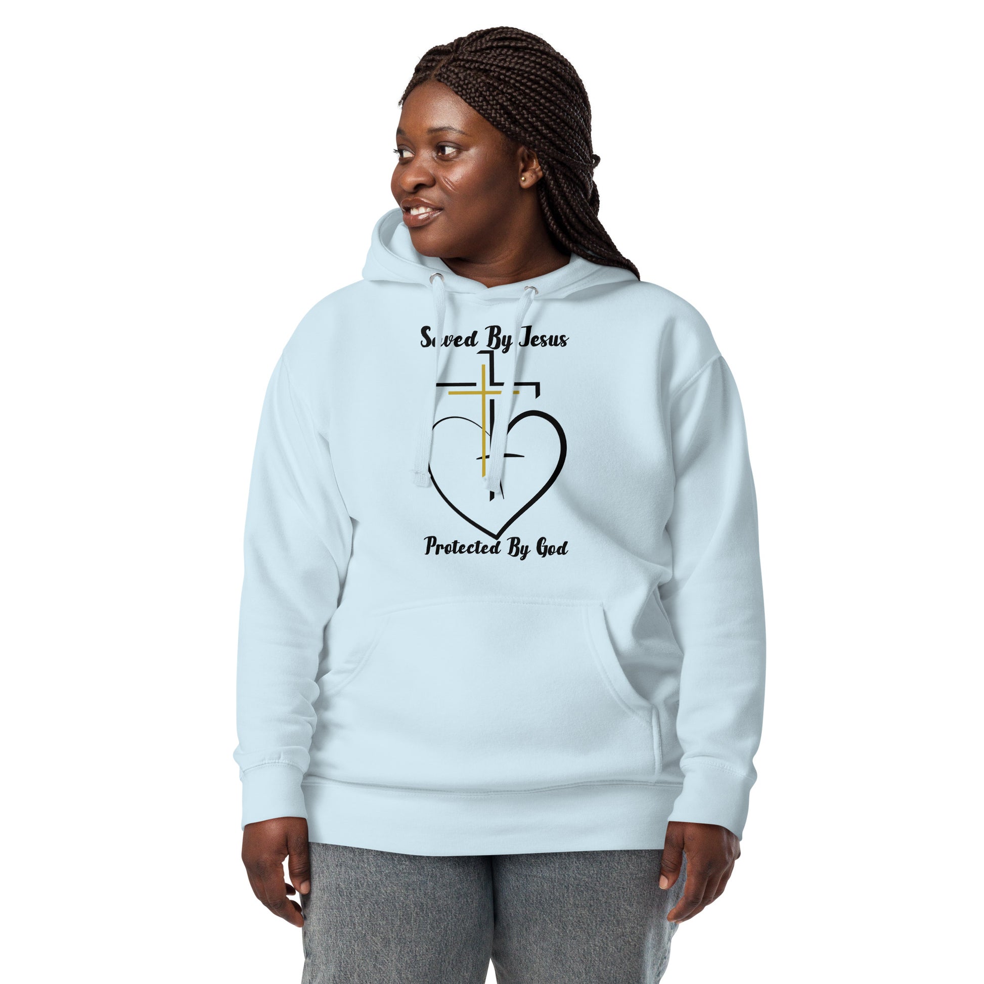 Saved by Jesus Christian Inspirational Hoodie Unisex