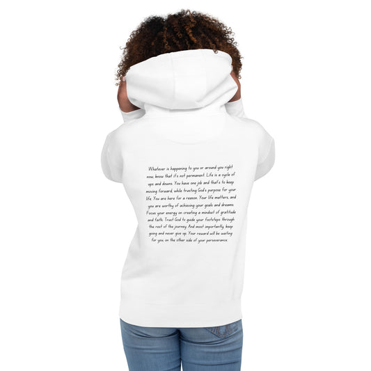 Inspirational motivational hoodie unisex