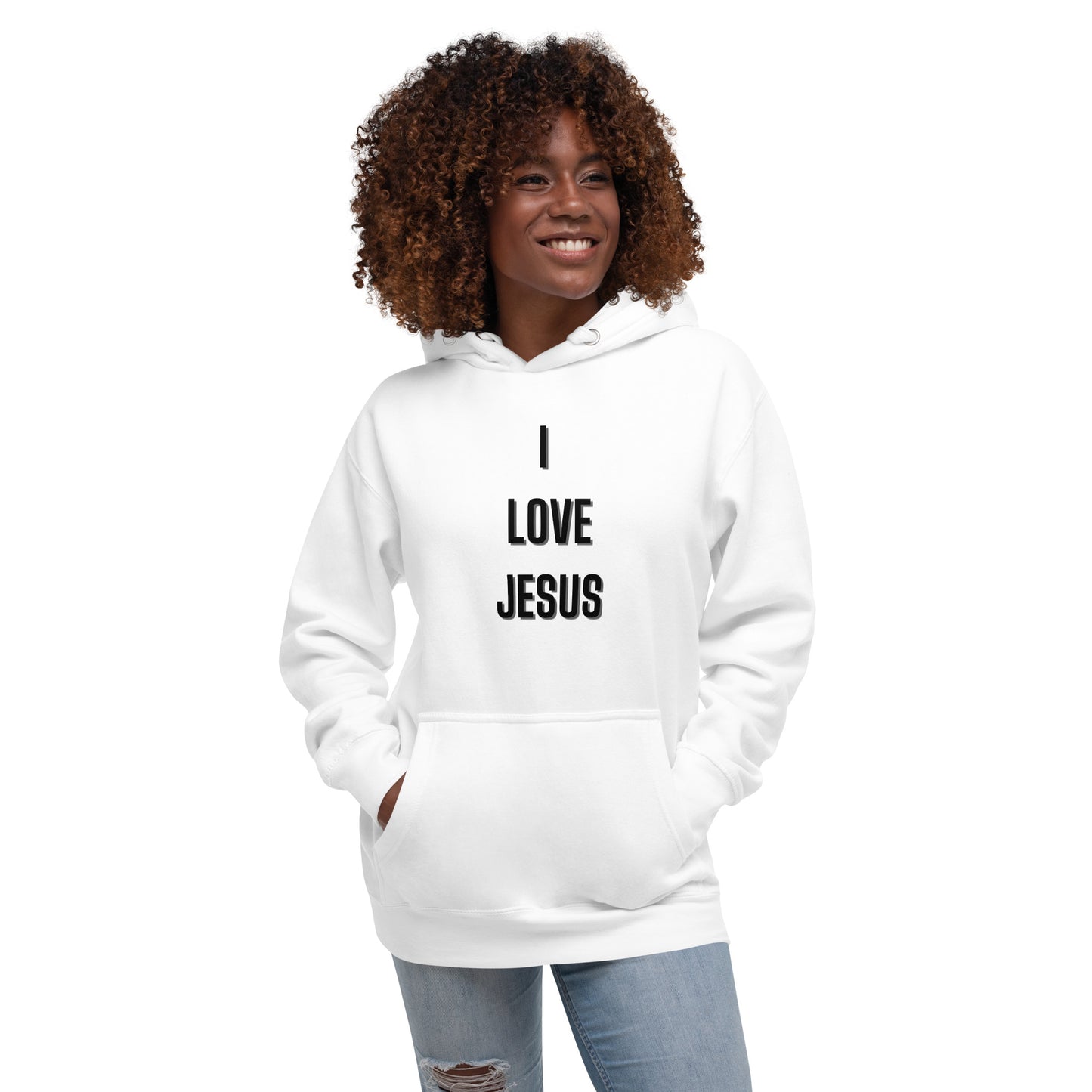 I love Jesus Christian Inspirational Hoodie Unisex