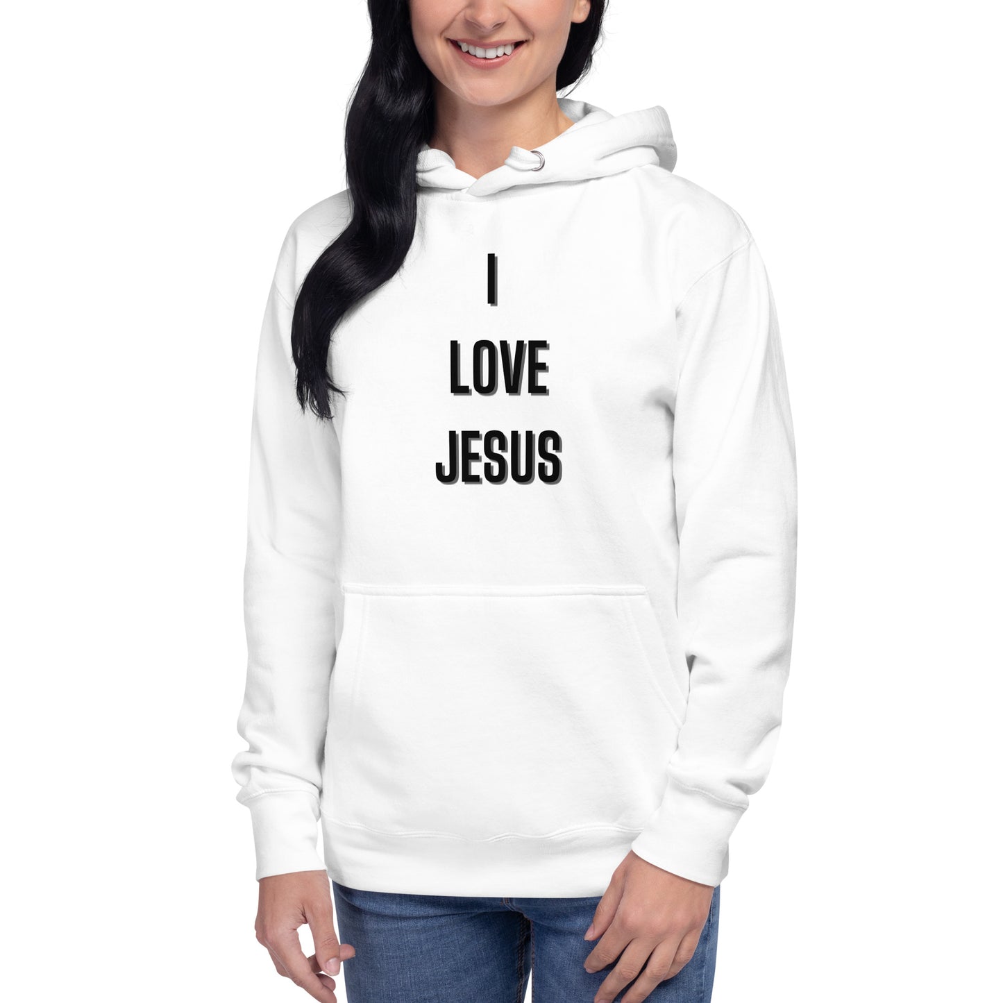 I love Jesus Christian Inspirational Hoodie Unisex
