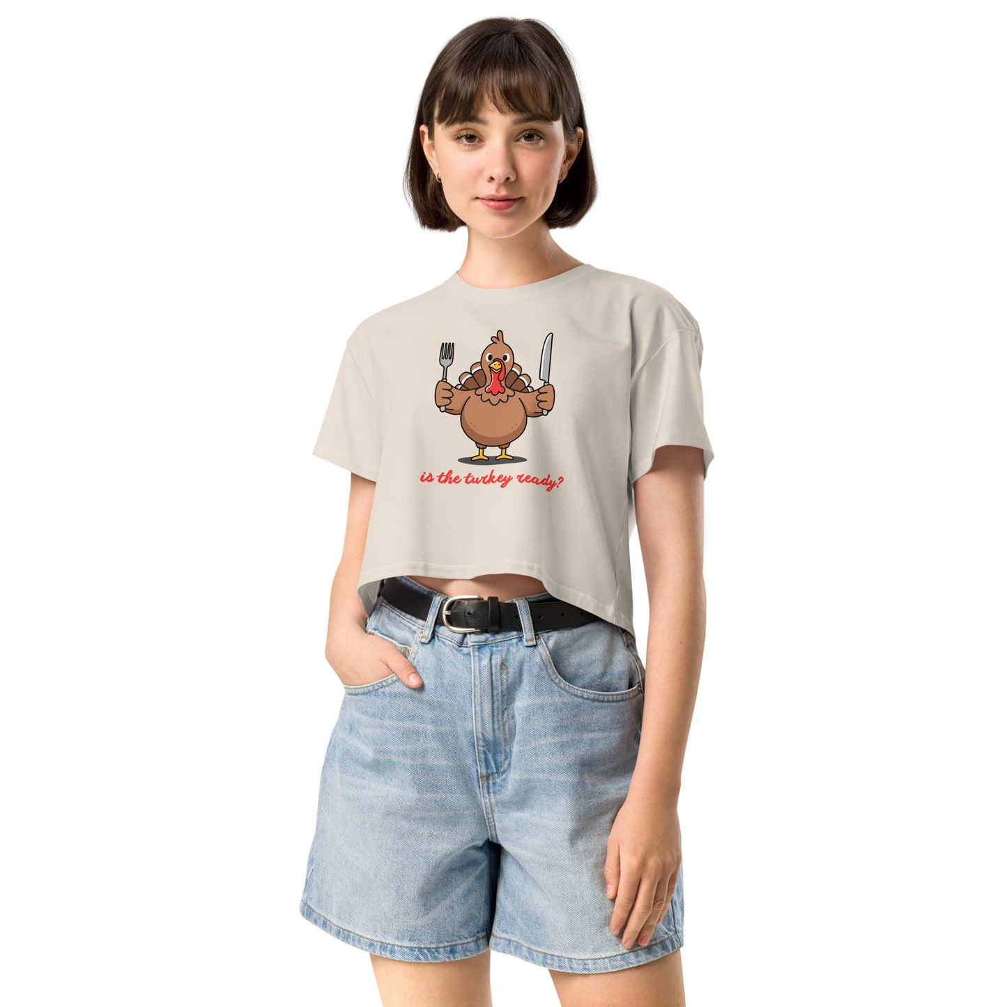 Thanksgiving Holiday Women’s Crop Top Shirt