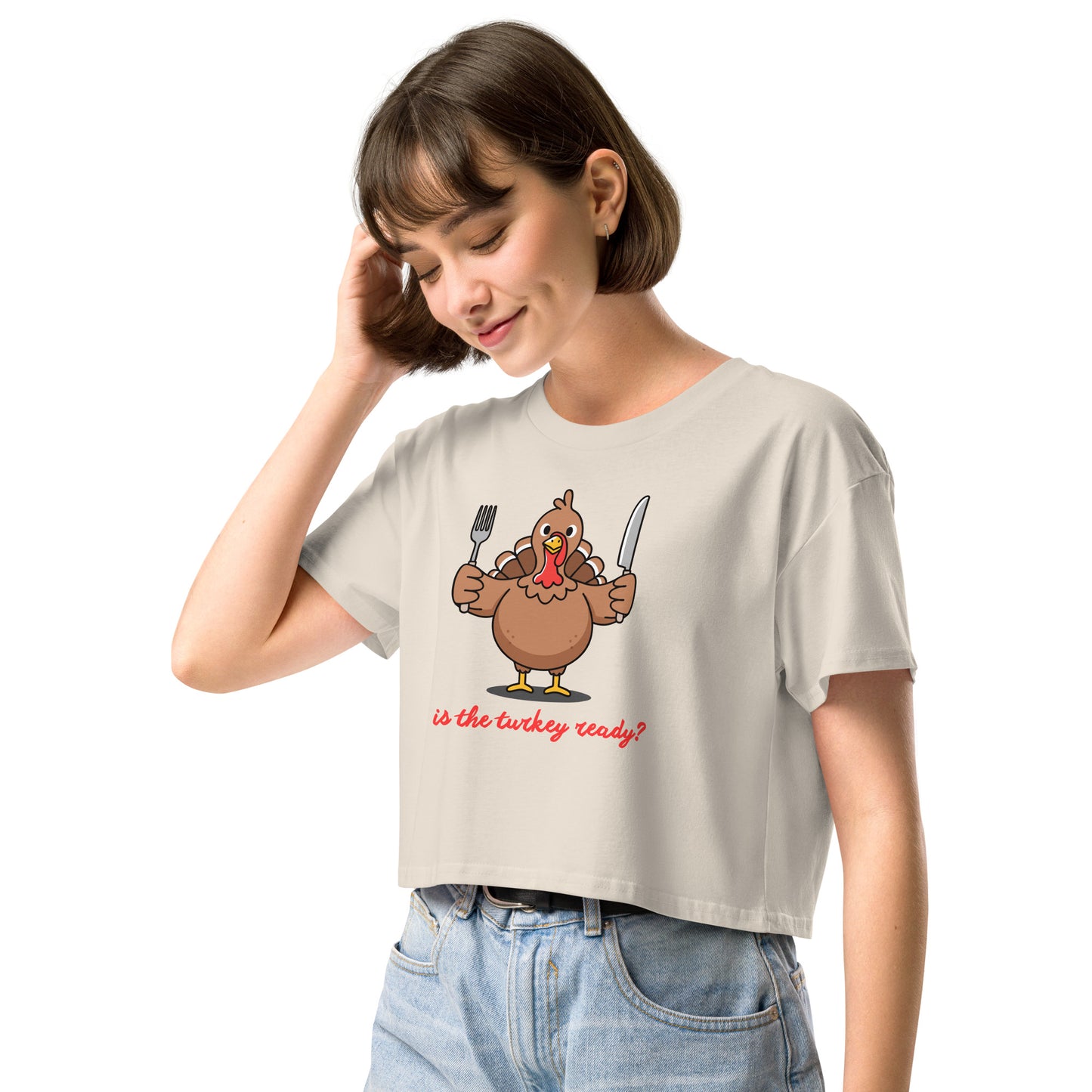 Thanksgiving Holiday Women’s Crop Top Shirt
