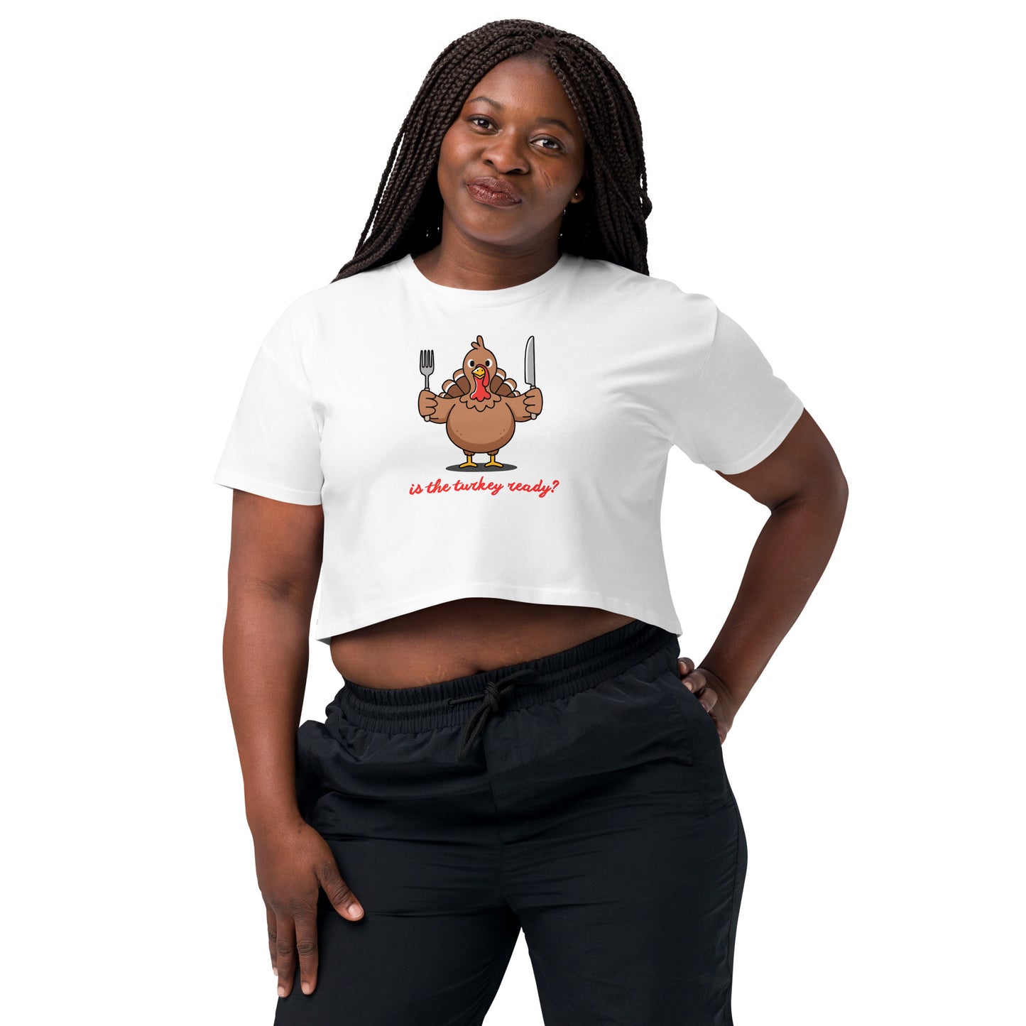 Thanksgiving Holiday Women’s Crop Top Shirt