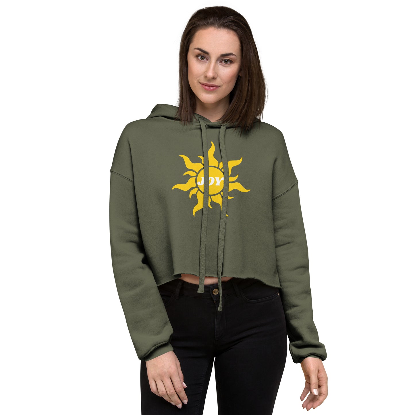 Joy Inspirational Women's Crop Top Hoodie