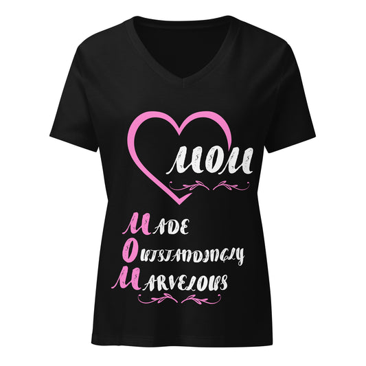 Mother's Day Relaxed V-Neck T Shirt