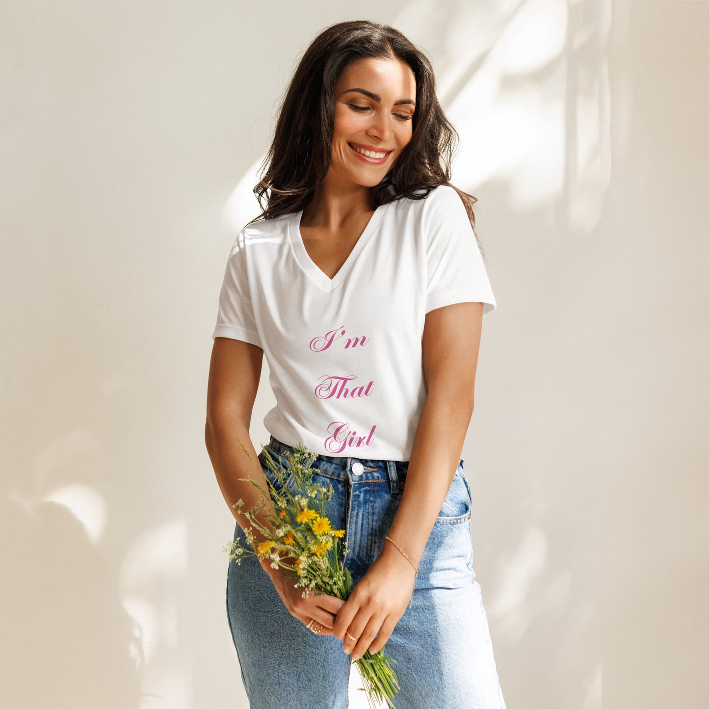 Inspirational Women’s relaxed V-Neck T Shirt