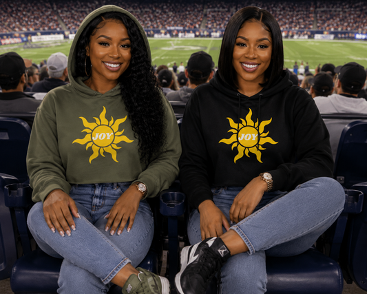 Joy Inspirational Women's Crop Top Hoodie