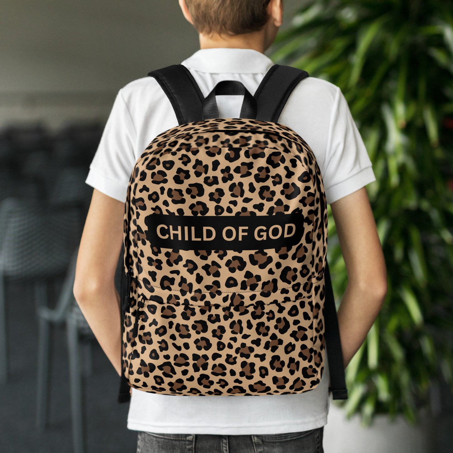 Cheetah Print School Backpack