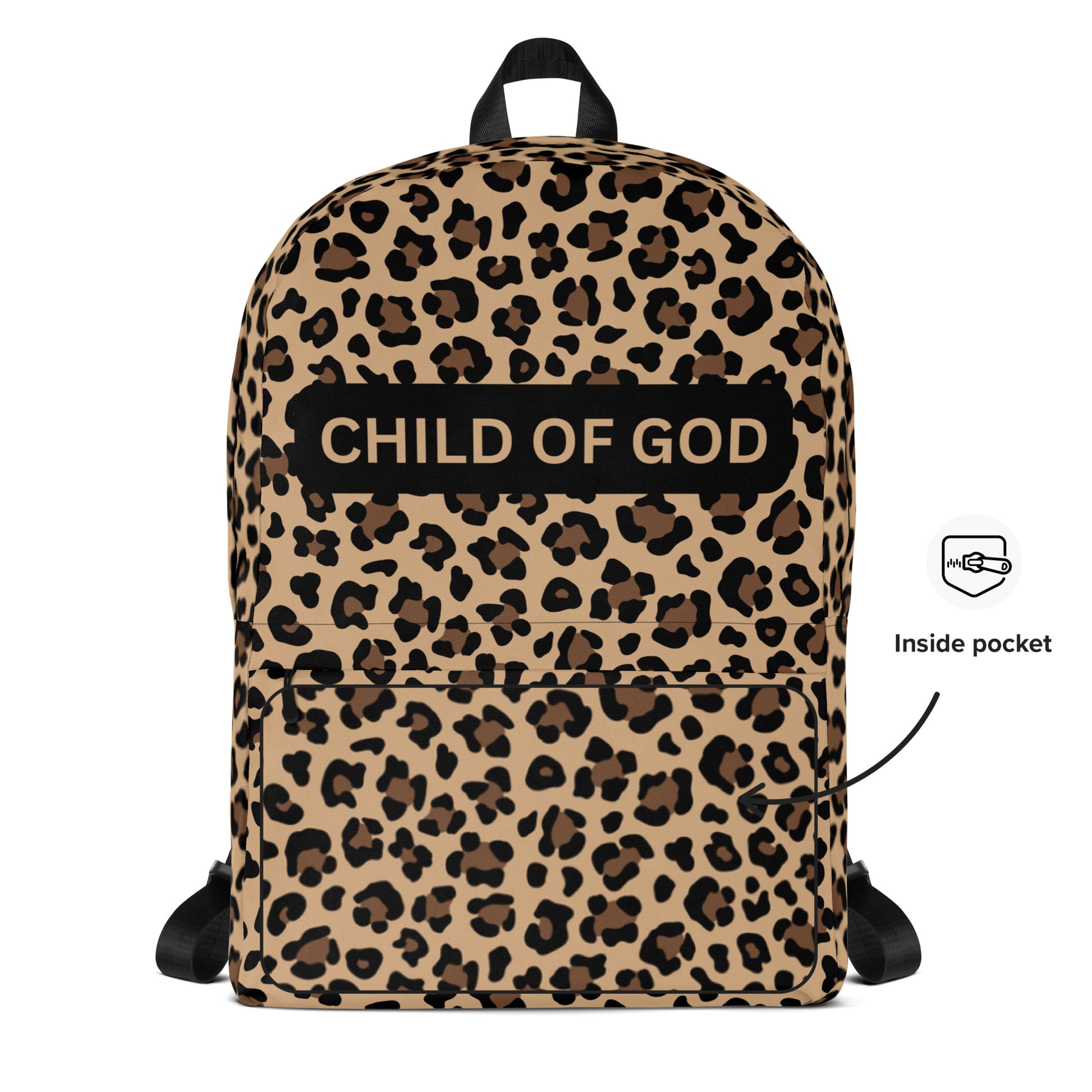 Cheetah Print School Backpack